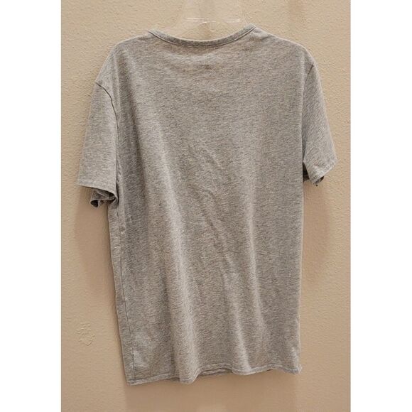 Men's medium Gray sleep wear top Christmas trees. Cotton & Polyester - Picture 4 of 4